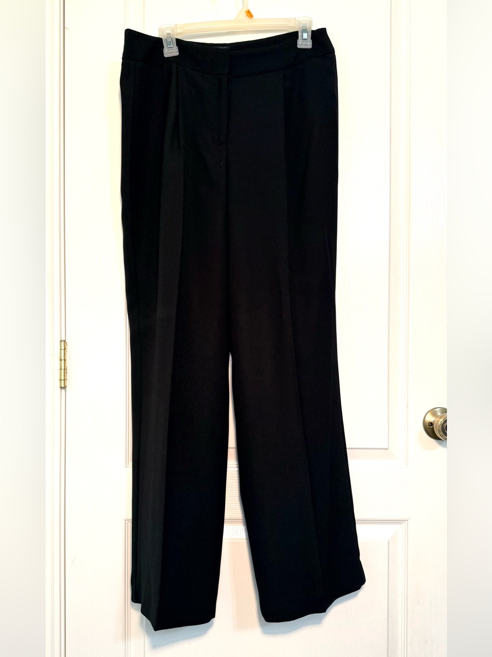 Talbots wide leg Black Women's lined Dress Pants size 10